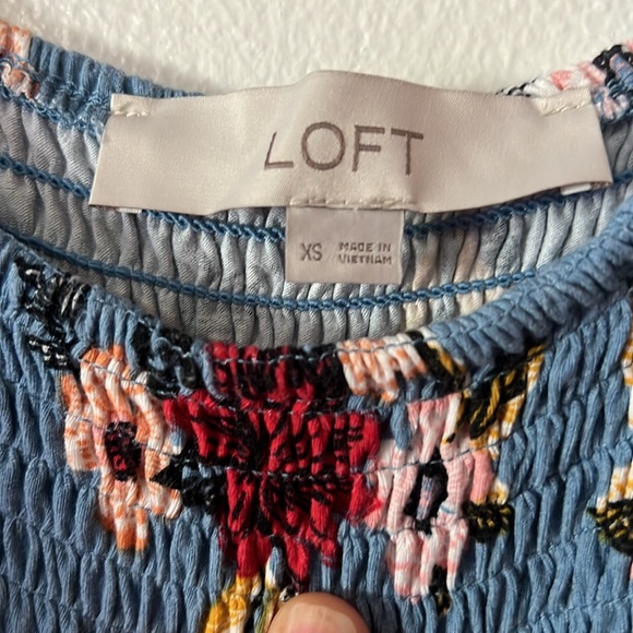 Loft Floral Blue Maxi Dress - Picture 3 of 5